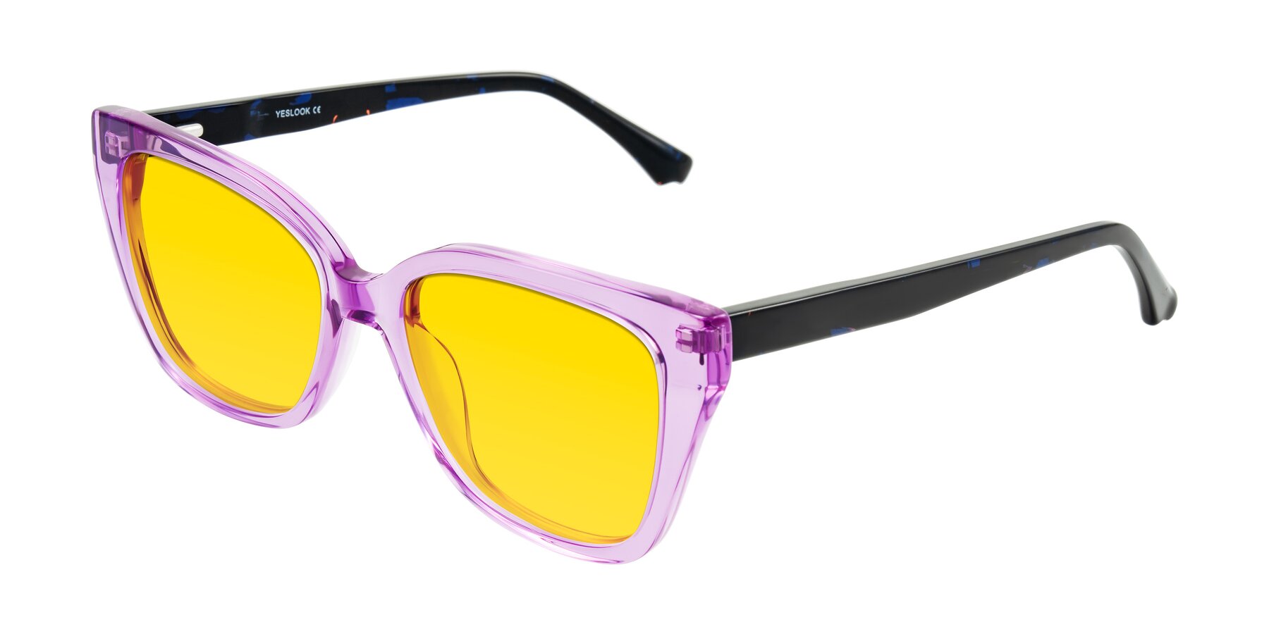 Angle of Kahlem in Violet with Yellow Tinted Lenses