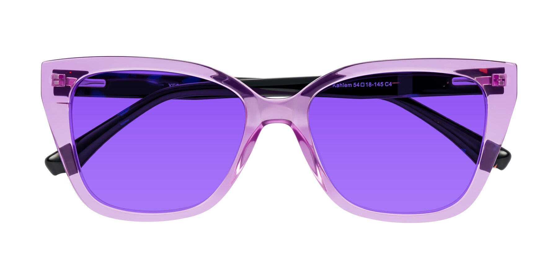 Folded Front of Kahlem in Violet with Purple Tinted Lenses