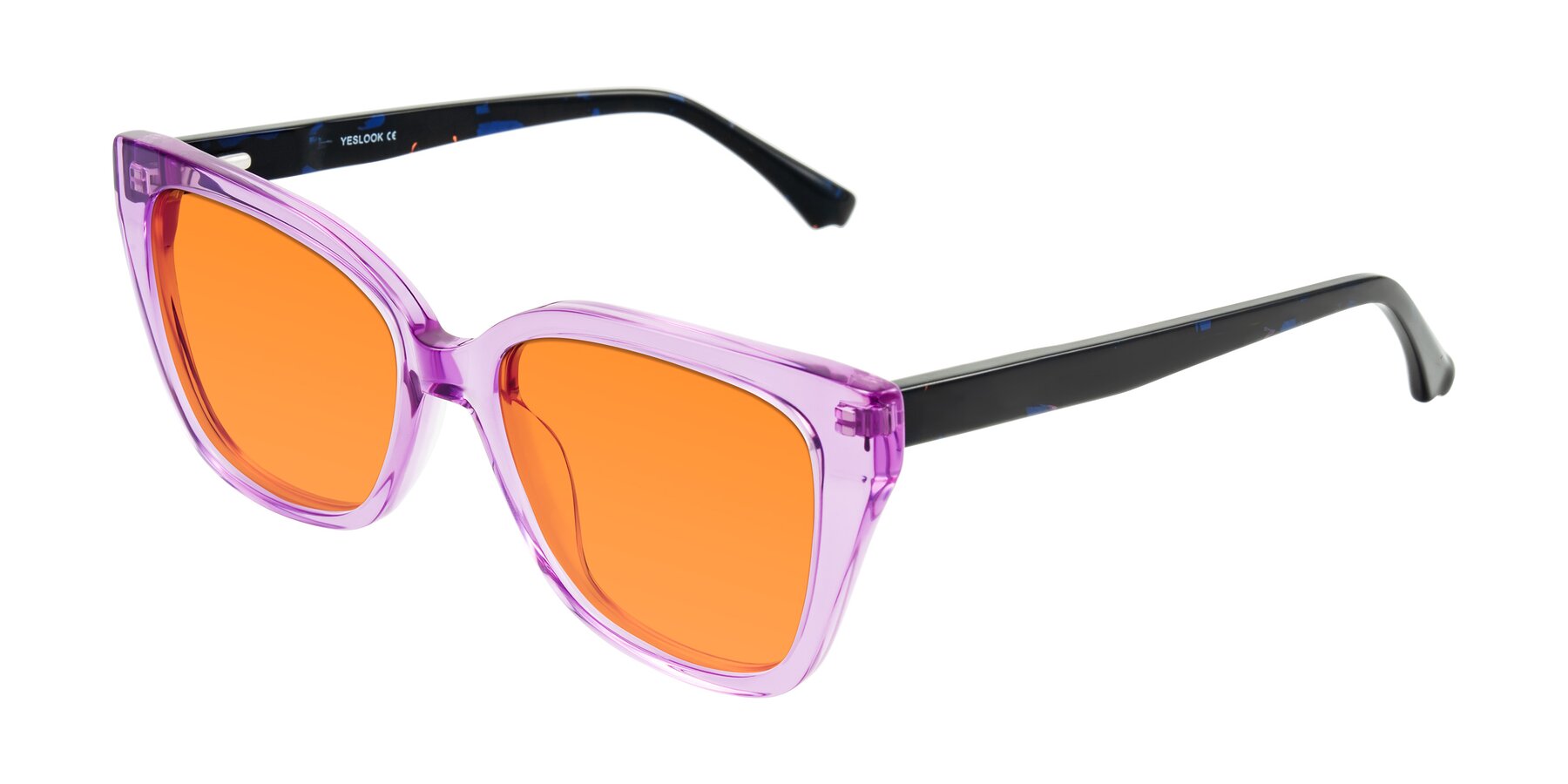 Angle of Kahlem in Violet with Orange Tinted Lenses