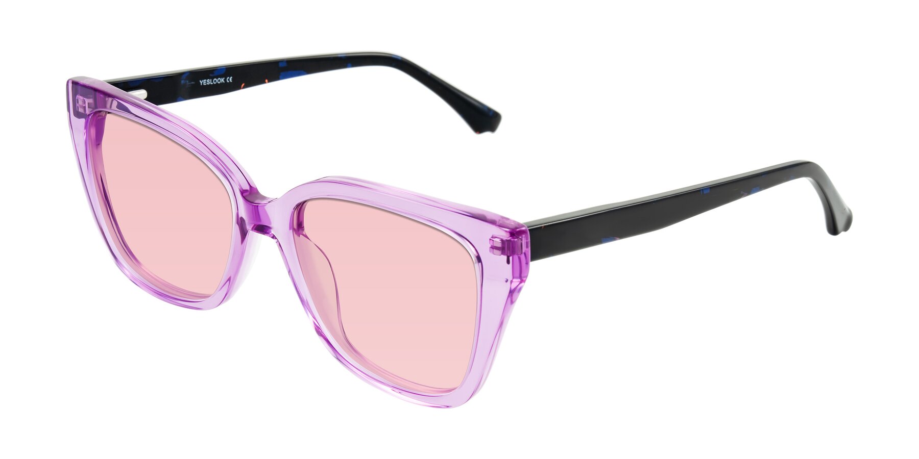 Angle of Kahlem in Violet with Light Garnet Tinted Lenses