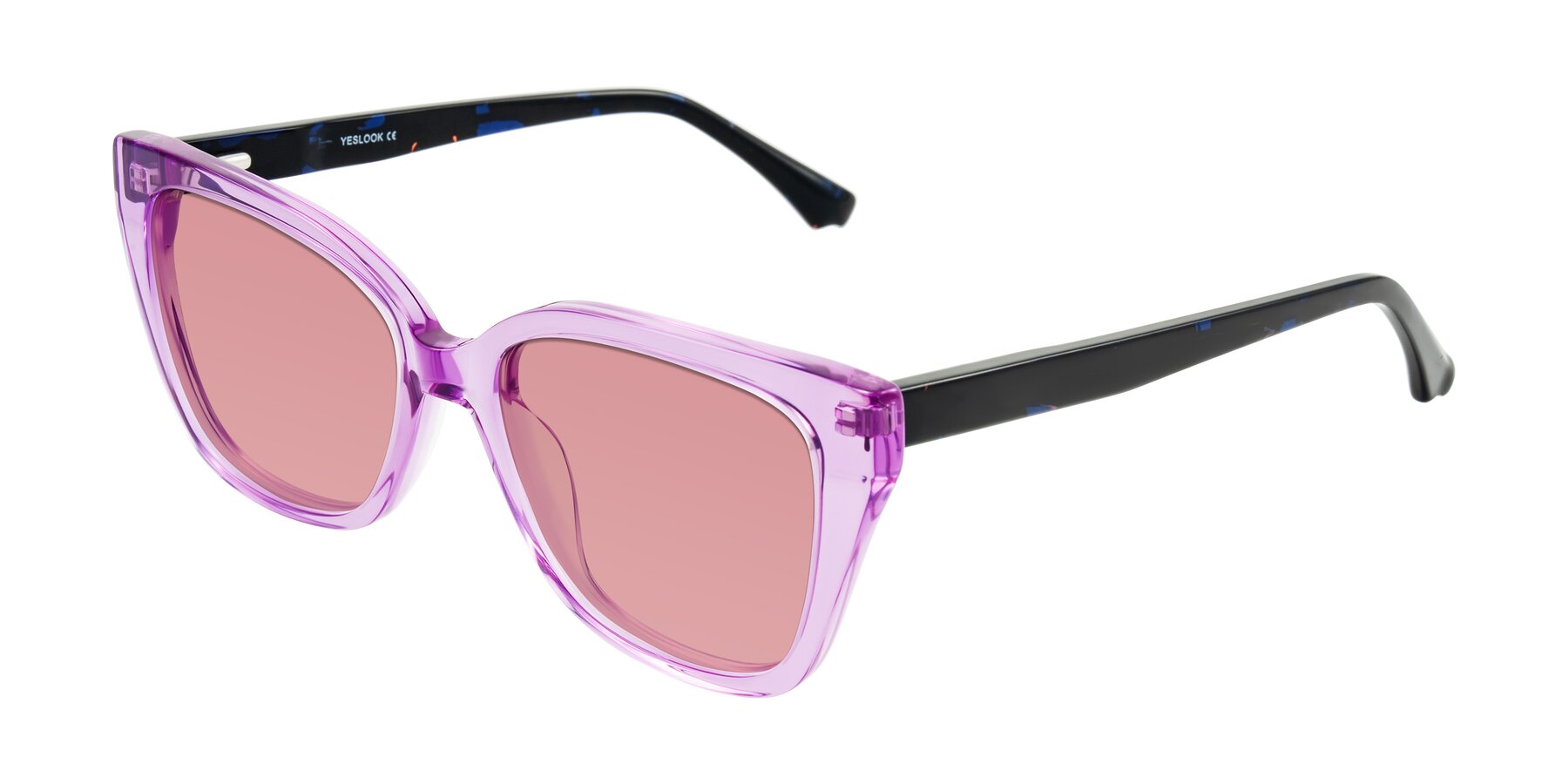 Angle of Kahlem in Violet with Medium Garnet Tinted Lenses