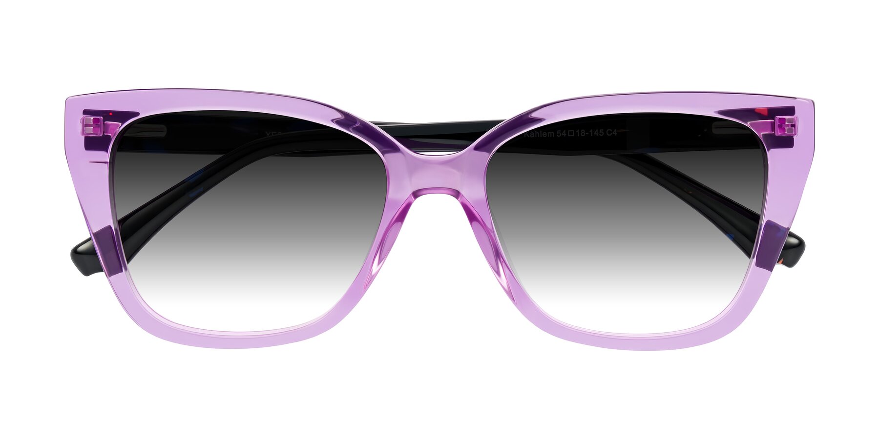 Folded Front of Kahlem in Violet with Gray Gradient Lenses