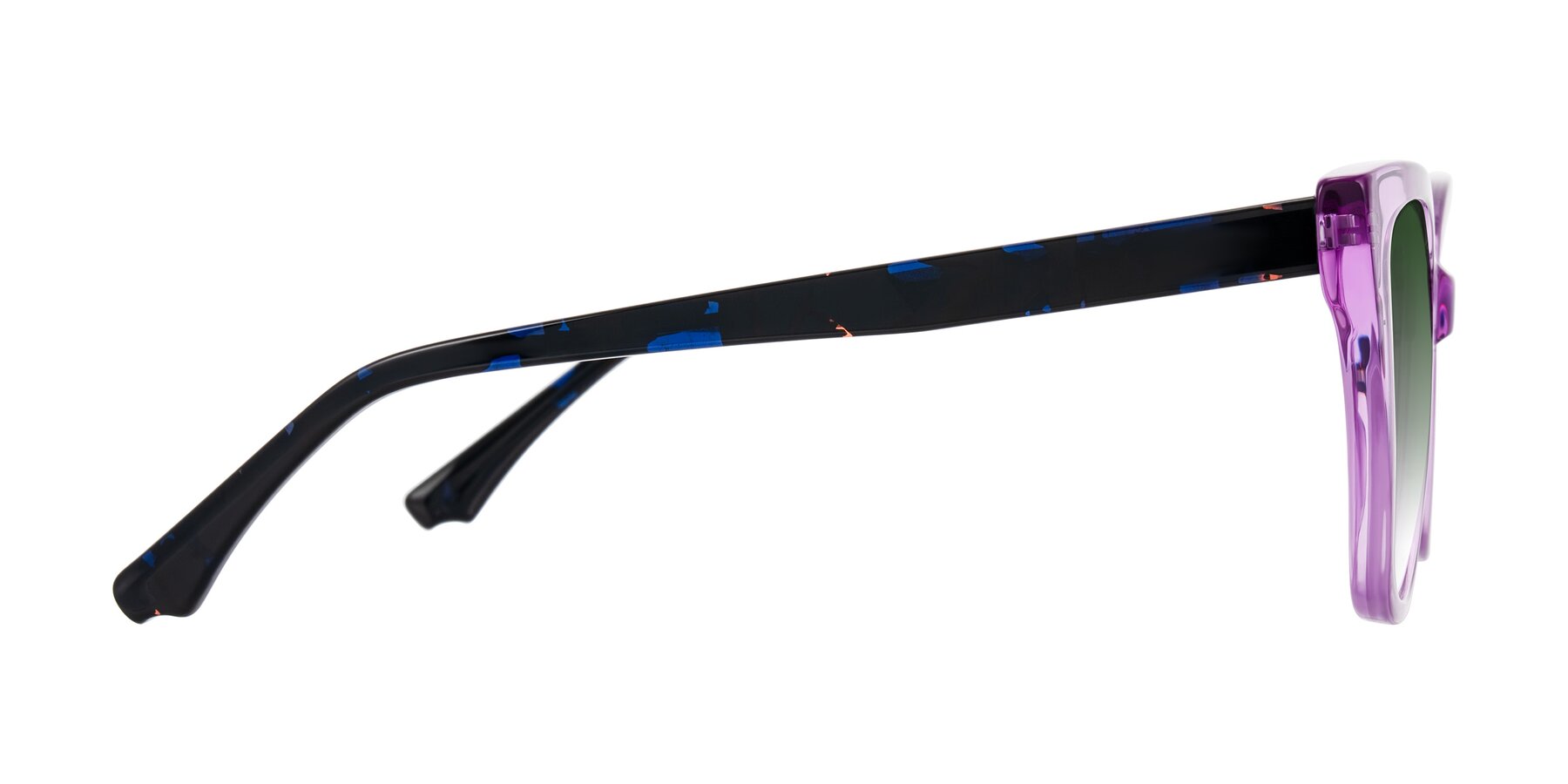 Side of Kahlem in Violet with Green Gradient Lenses
