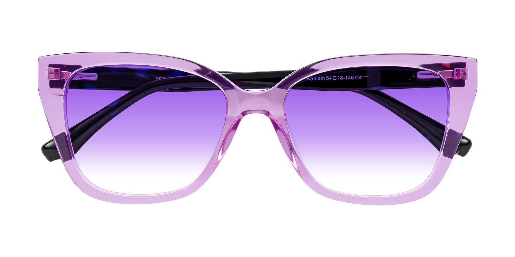 Folded Front of Kahlem in Violet with Purple Gradient Lenses