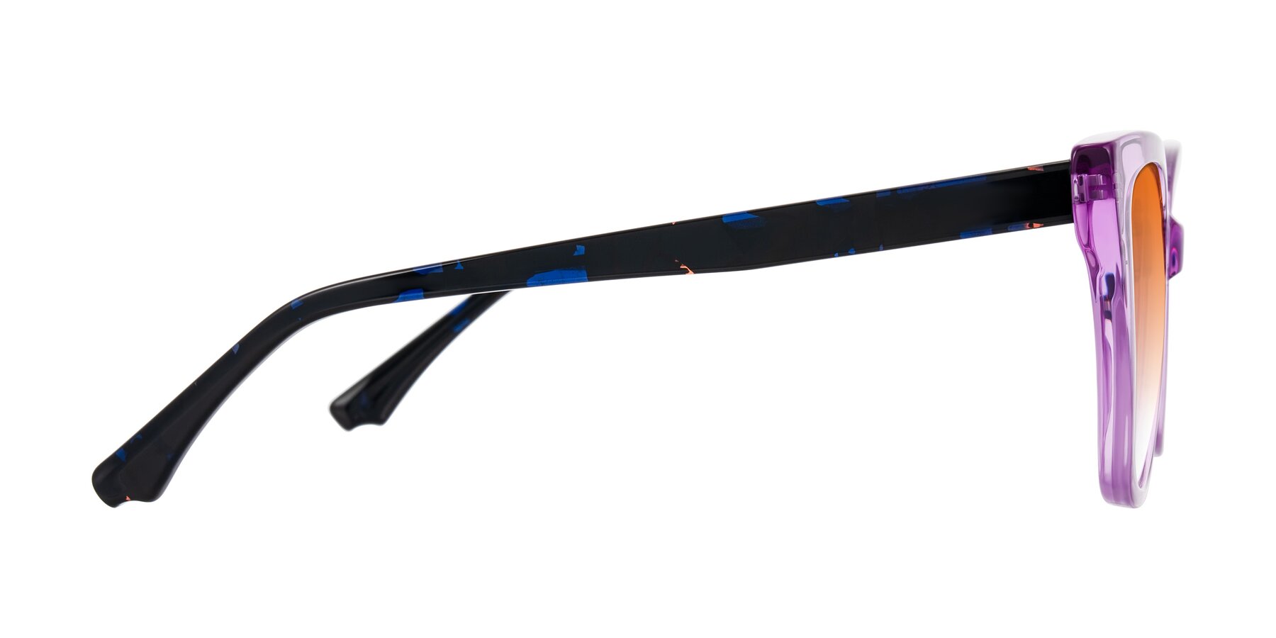 Side of Kahlem in Violet with Orange Gradient Lenses