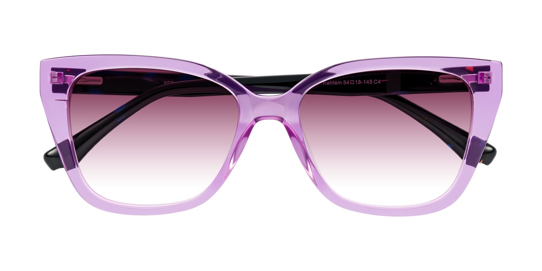 Folded Front of Kahlem in Violet with Wine Gradient Lenses