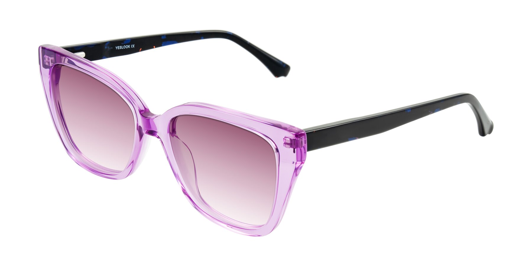 Angle of Kahlem in Violet with Wine Gradient Lenses