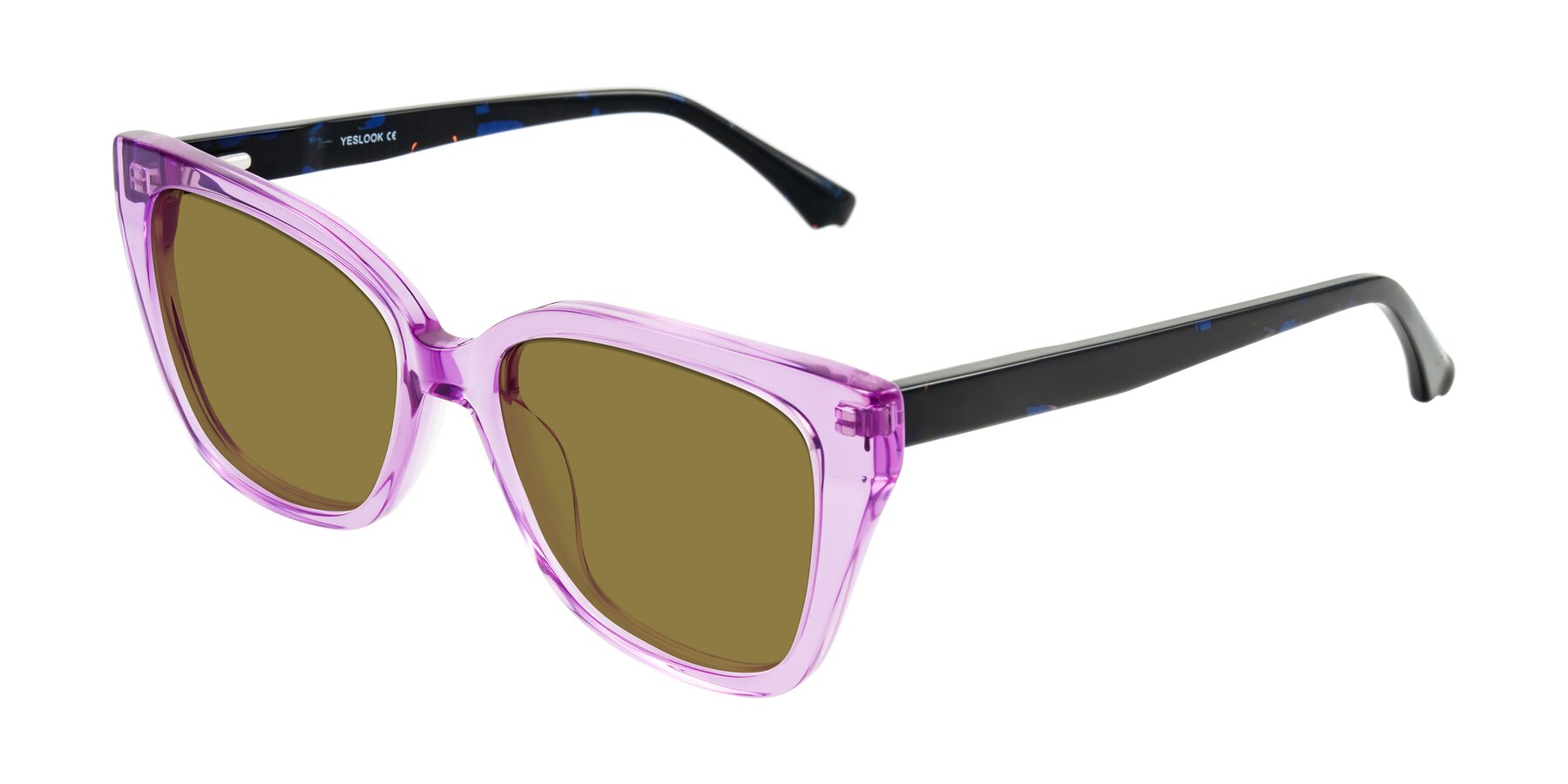 Angle of Kahlem in Violet with Brown Polarized Lenses