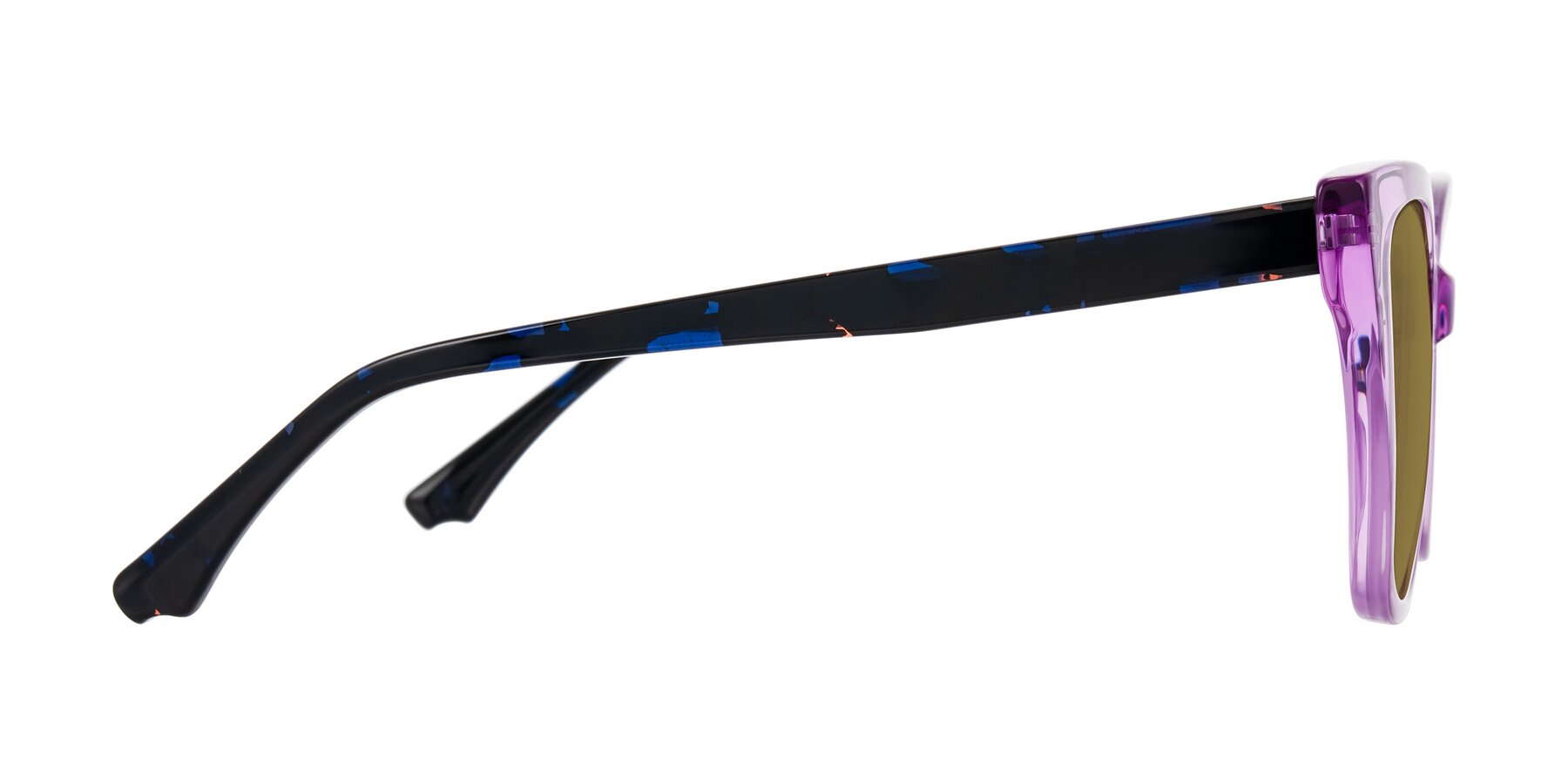 Side of Kahlem in Violet with Brown Polarized Lenses