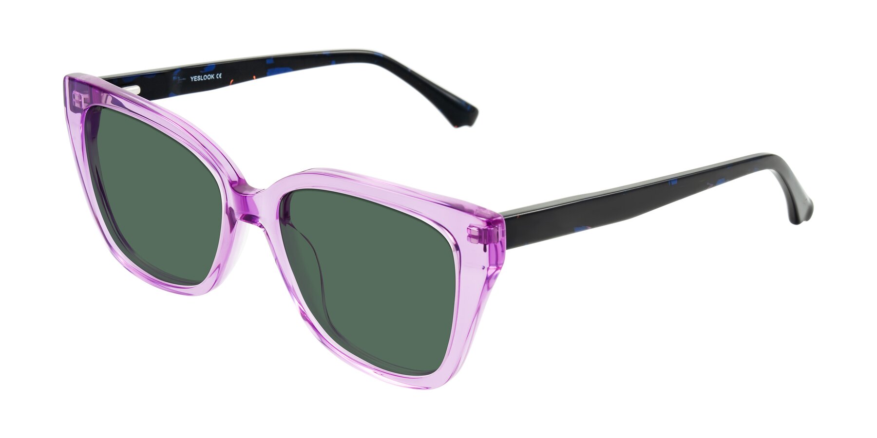 Angle of Kahlem in Violet with Green Polarized Lenses