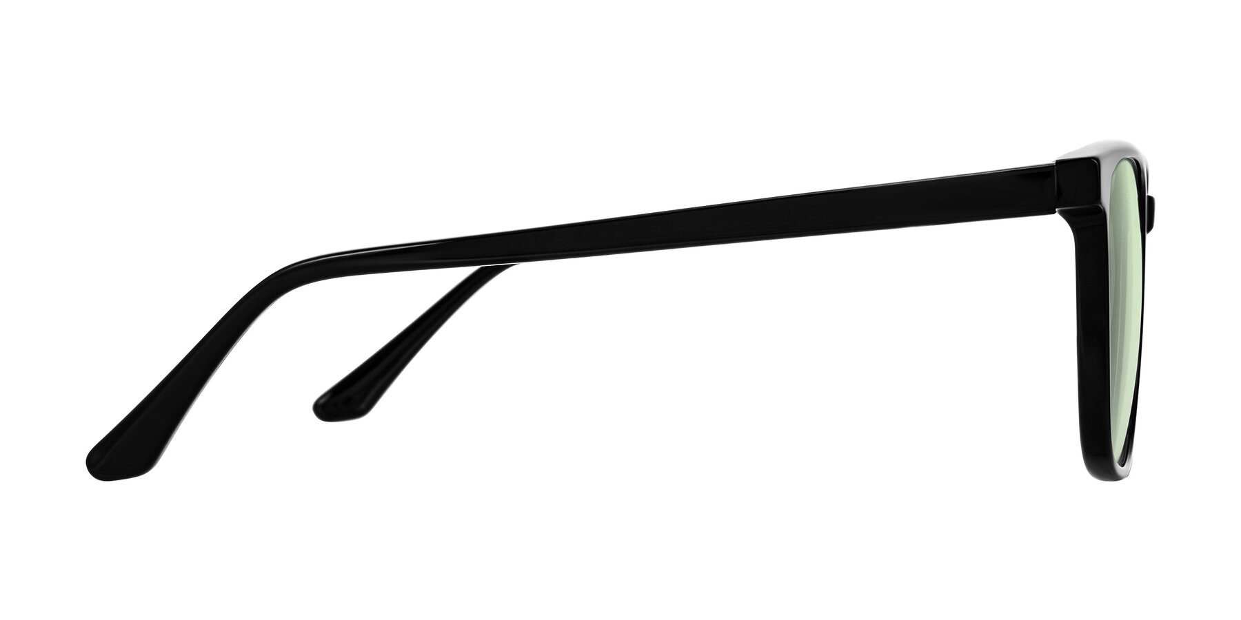 Side of Murillo in Black with Light Green Tinted Lenses
