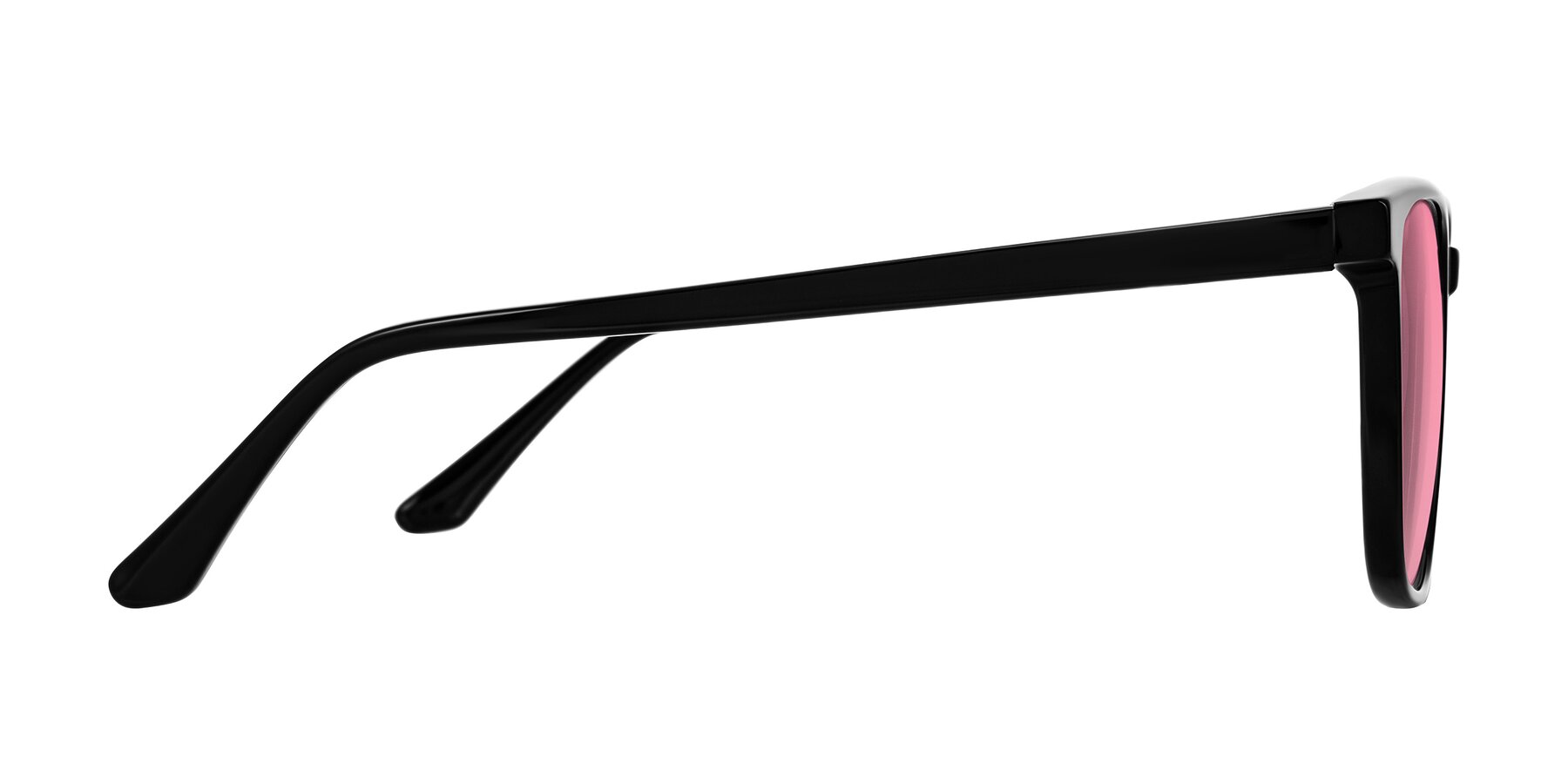 Side of Murillo in Black with Pink Tinted Lenses