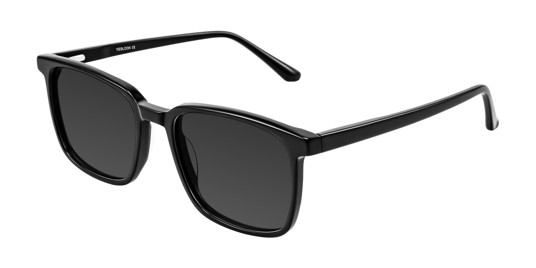 Angle of Murillo in Black with Gray Tinted Lenses