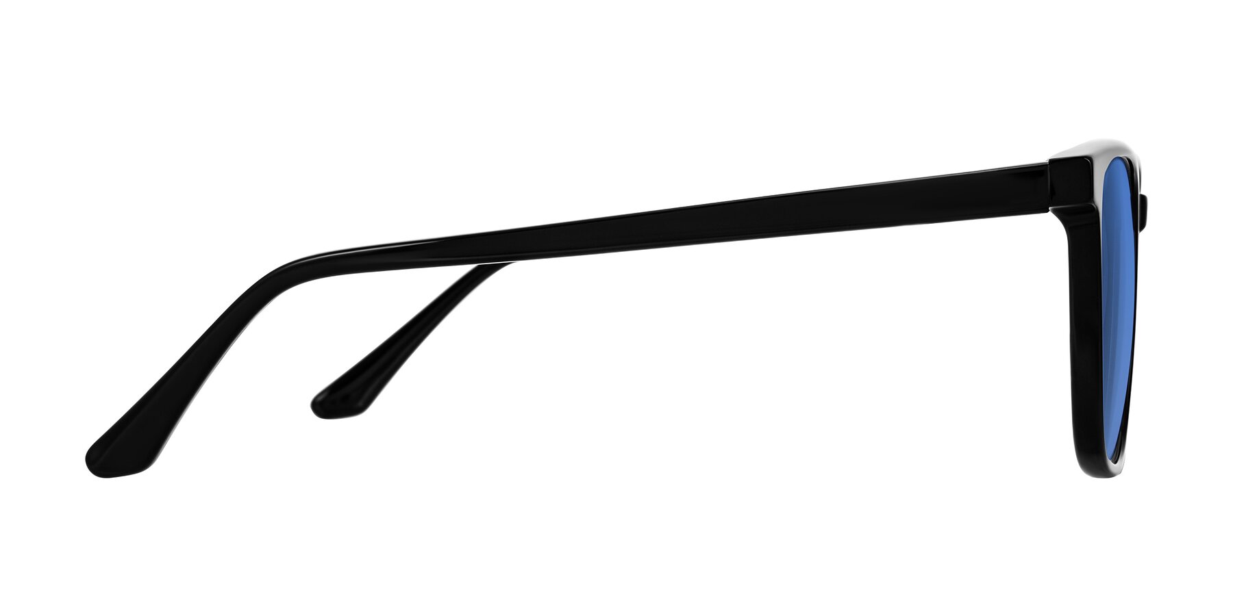 Side of Murillo in Black with Blue Tinted Lenses