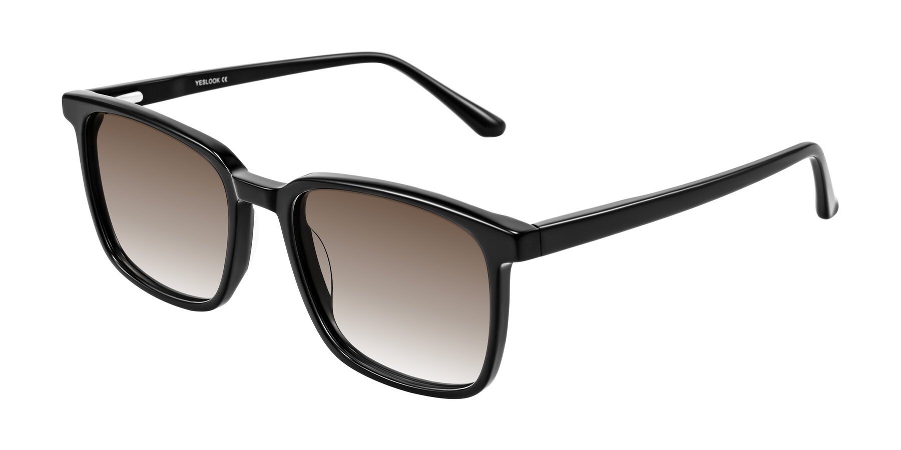 Angle of Murillo in Black with Brown Gradient Lenses
