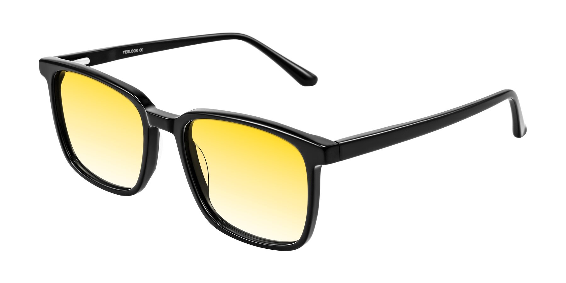 Angle of Murillo in Black with Yellow Gradient Lenses