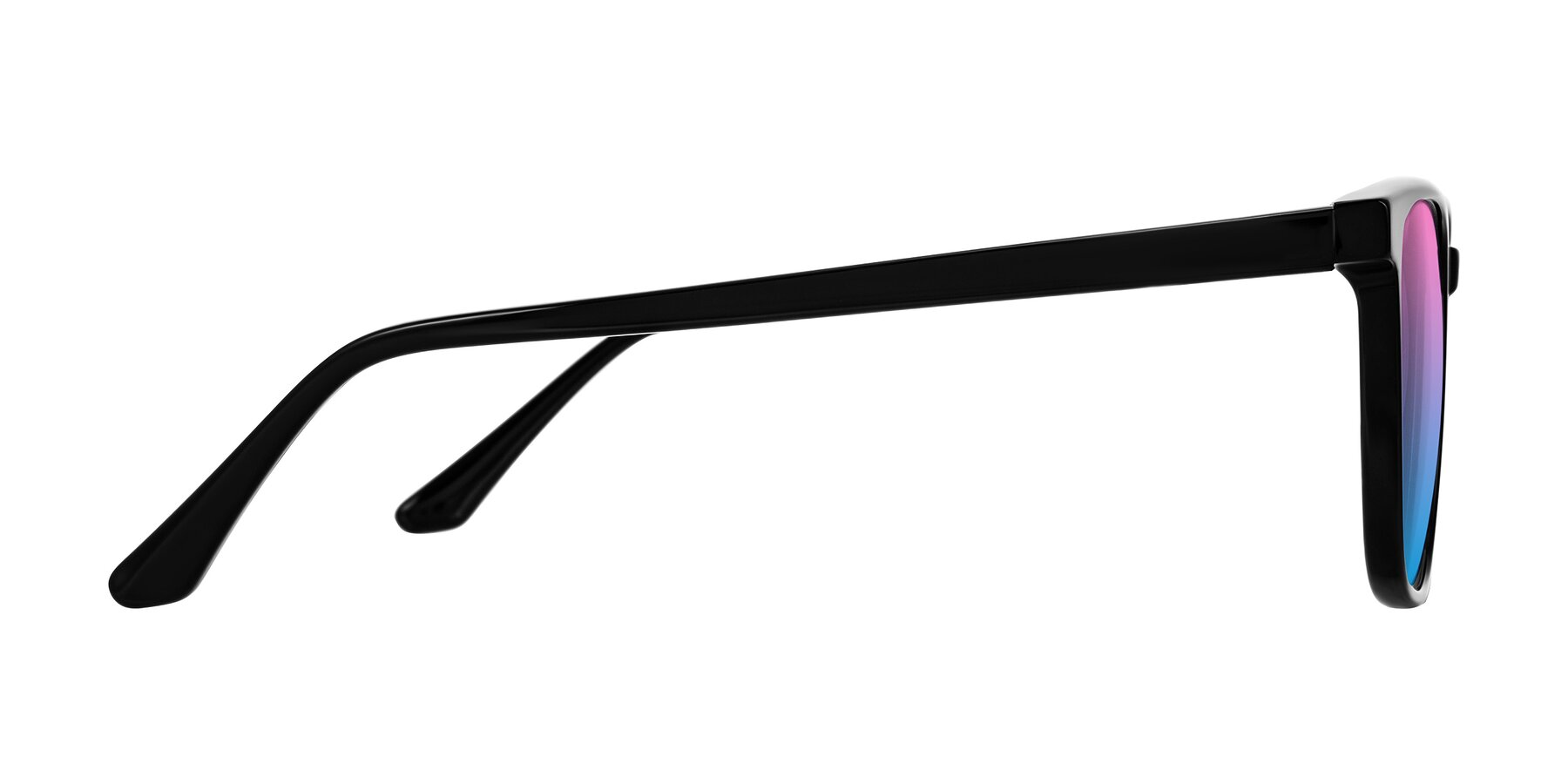 Side of Murillo in Black with Pink / Blue Gradient Lenses