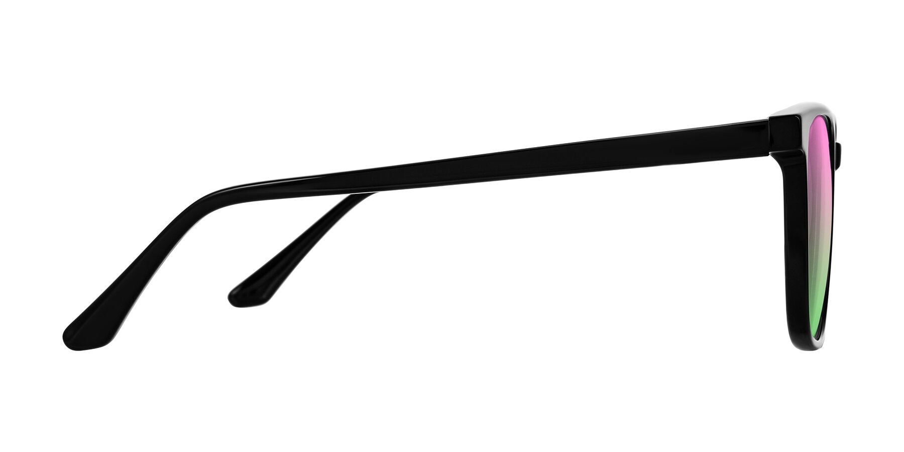 Side of Murillo in Black with Pink / Green Gradient Lenses