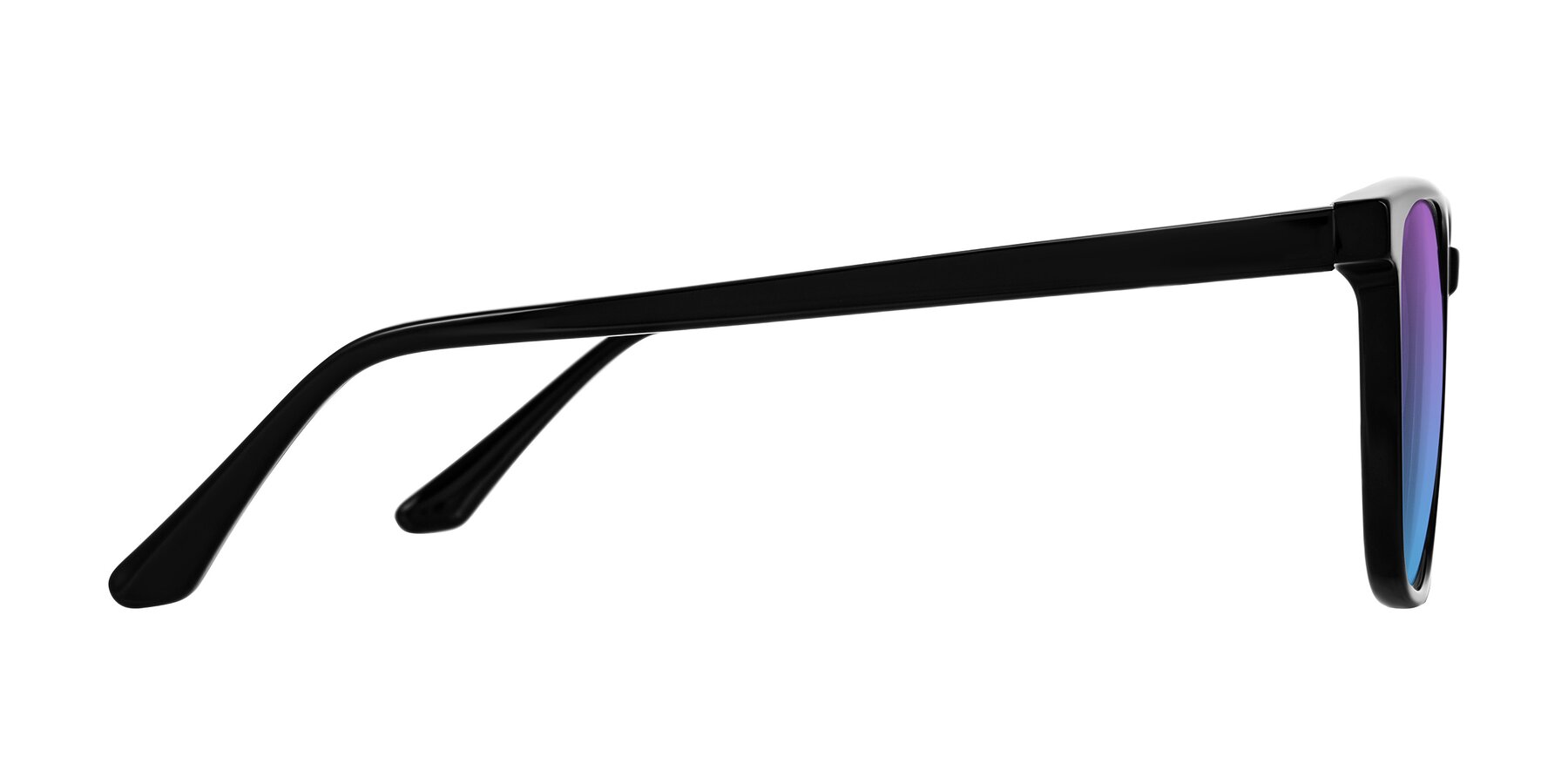 Side of Murillo in Black with Purple / Blue Gradient Lenses