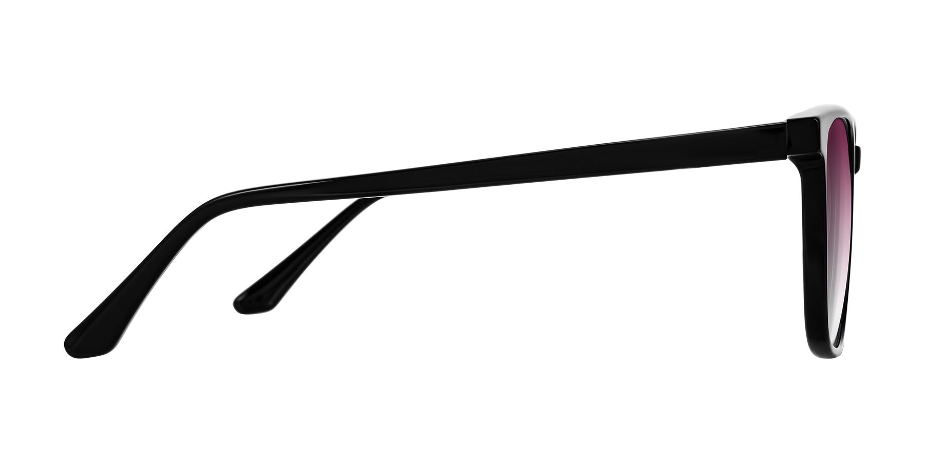 Side of Murillo in Black with Wine Gradient Lenses