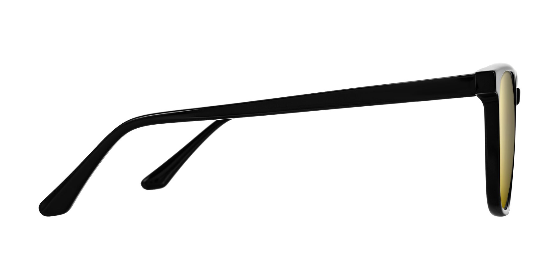 Side of Murillo in Black with Gold Mirrored Lenses