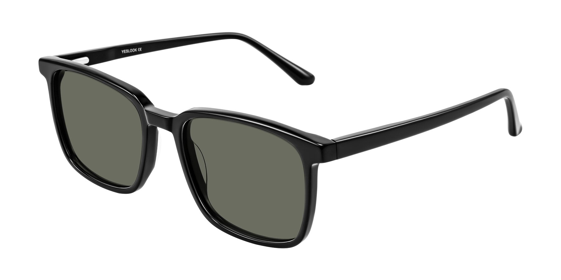 Angle of Murillo in Black with Gray Polarized Lenses