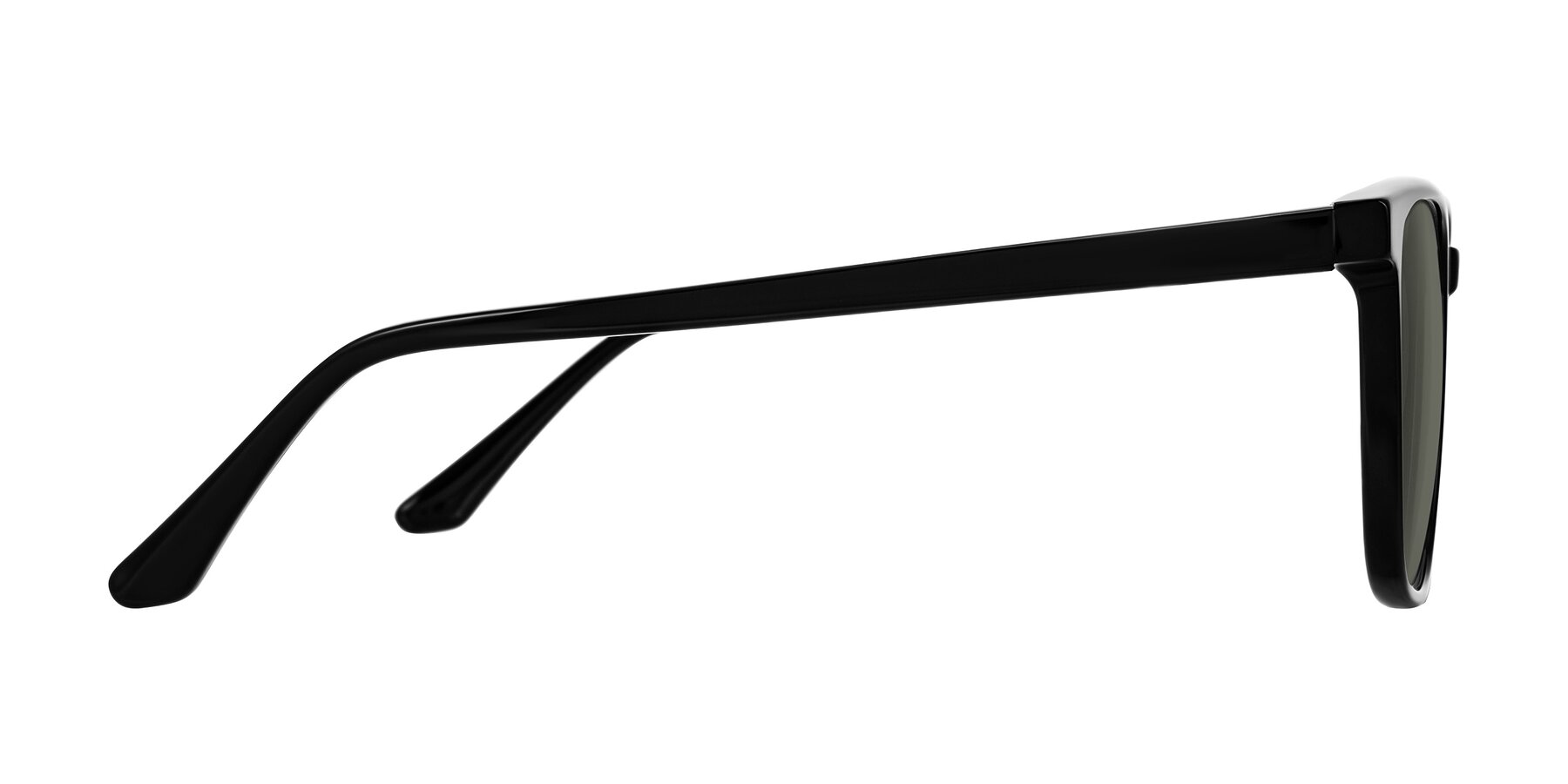 Side of Murillo in Black with Gray Polarized Lenses