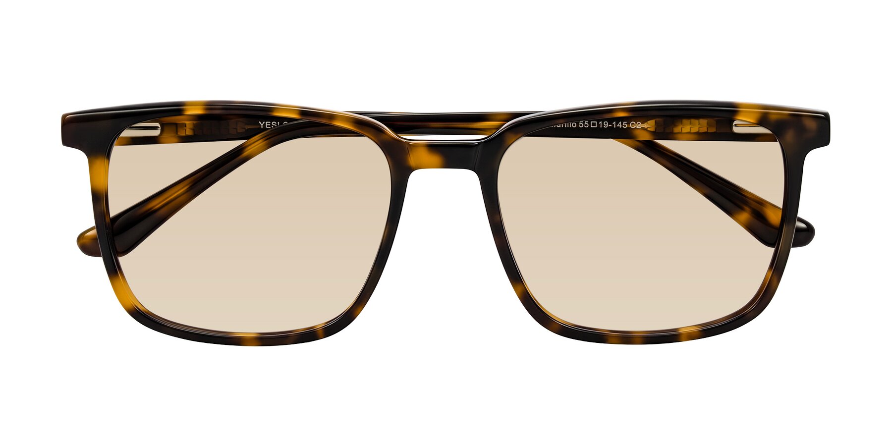 Folded Front of Murillo in Tortoise with Light Brown Tinted Lenses