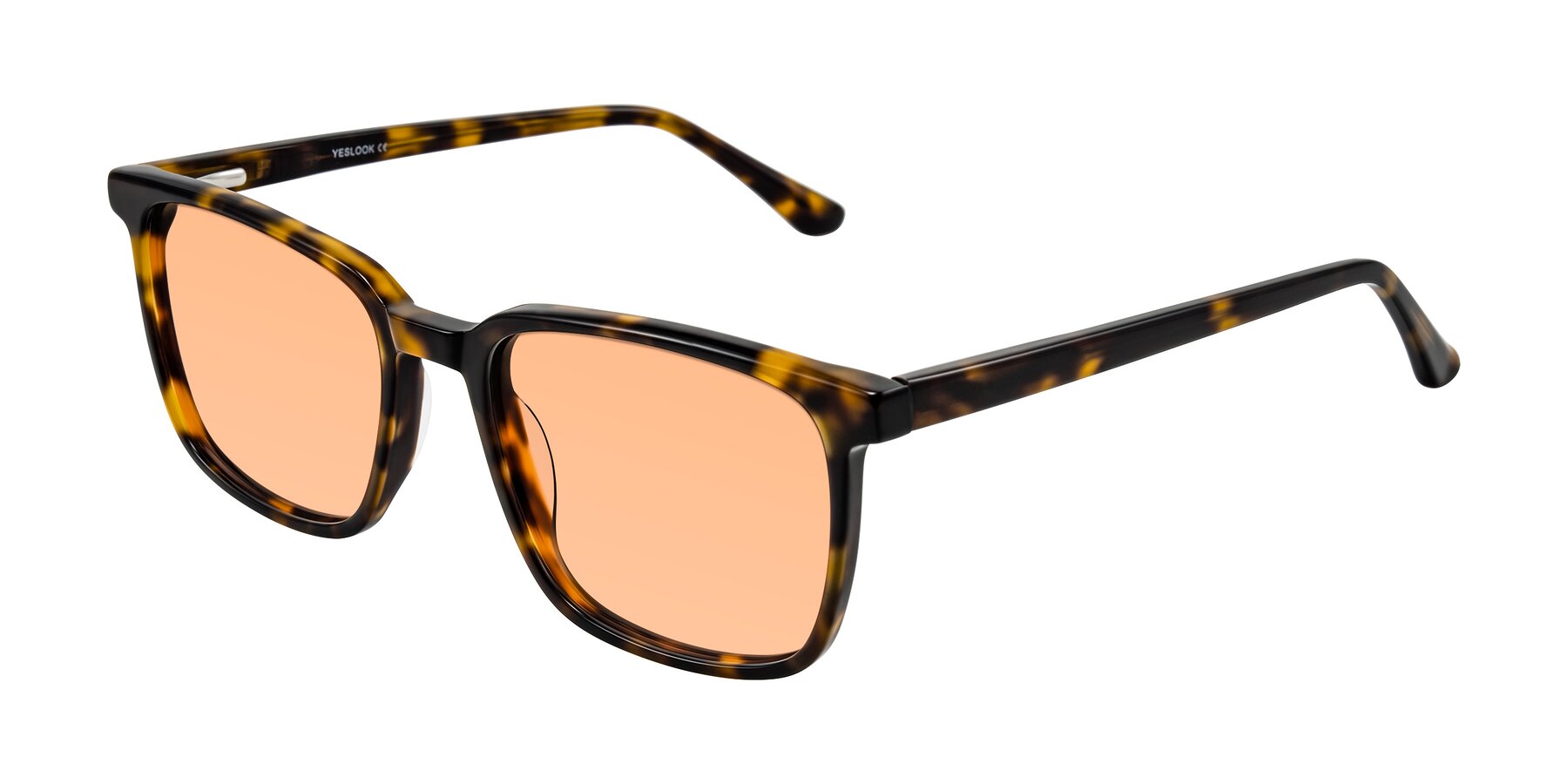 Angle of Murillo in Tortoise with Light Orange Tinted Lenses