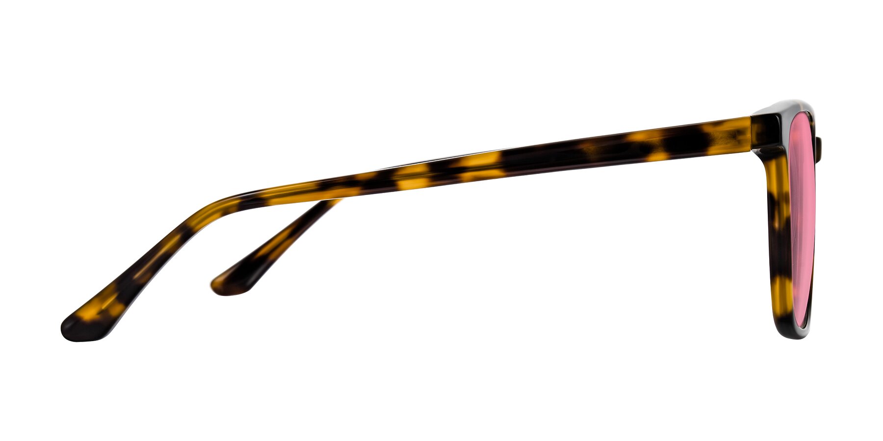 Side of Murillo in Tortoise with Pink Tinted Lenses