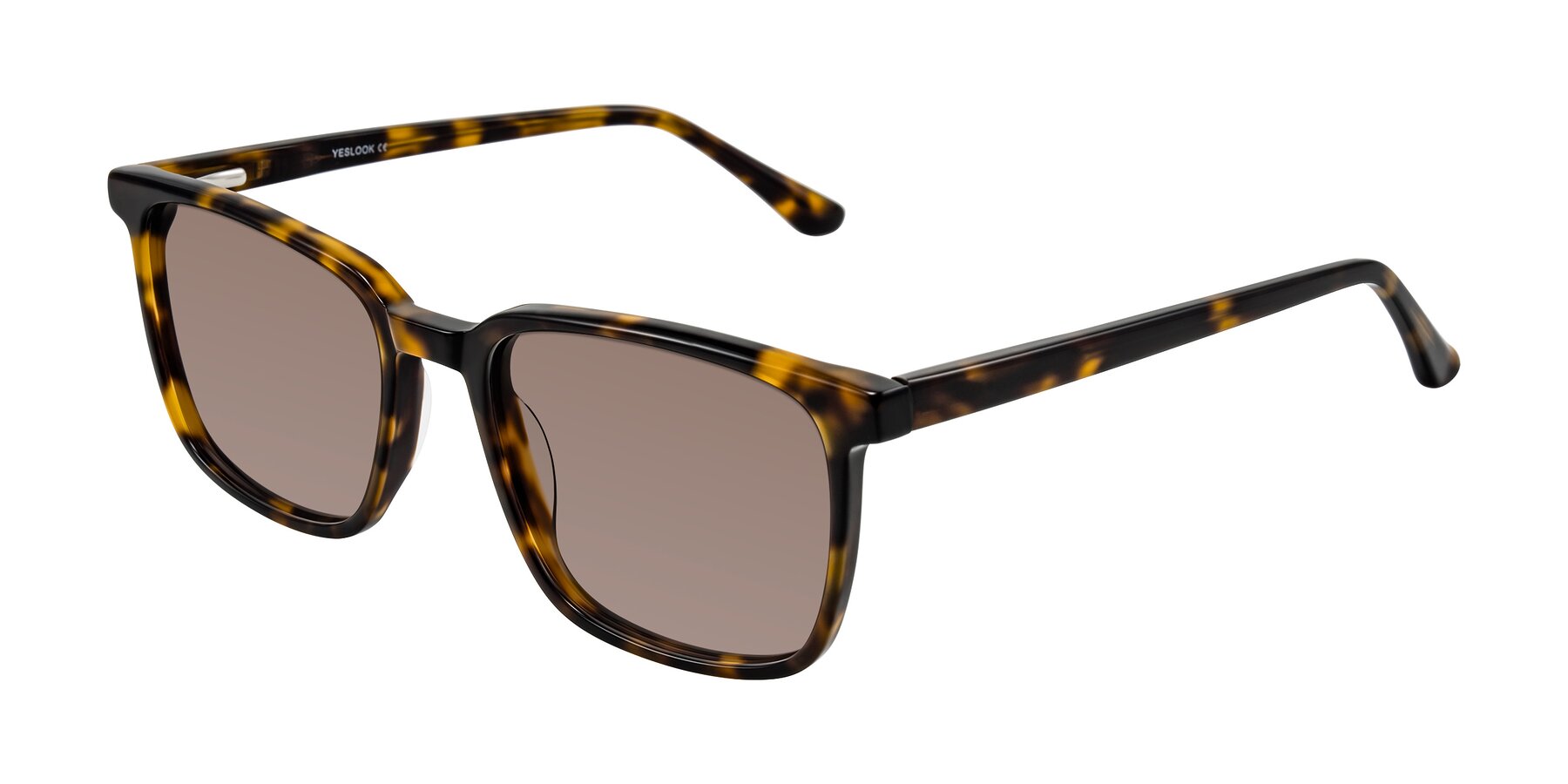 Angle of Murillo in Tortoise with Medium Brown Tinted Lenses