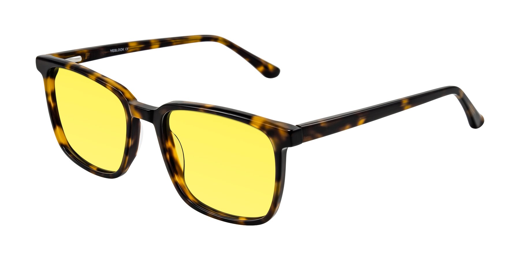 Angle of Murillo in Tortoise with Medium Yellow Tinted Lenses
