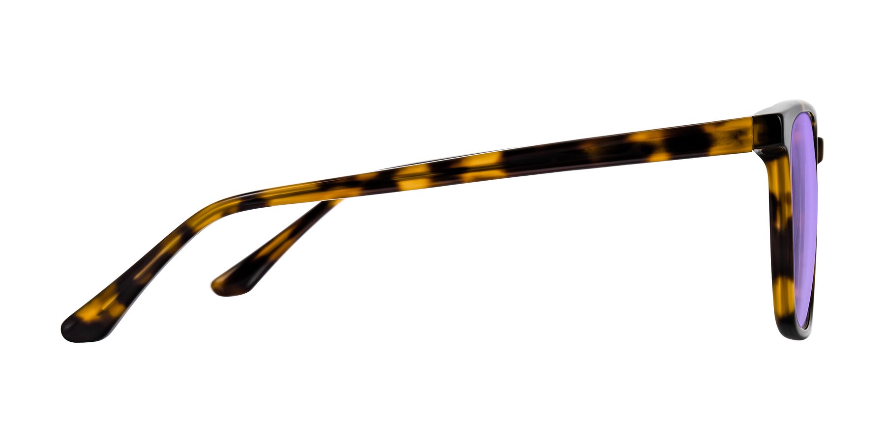 Side of Murillo in Tortoise with Medium Purple Tinted Lenses