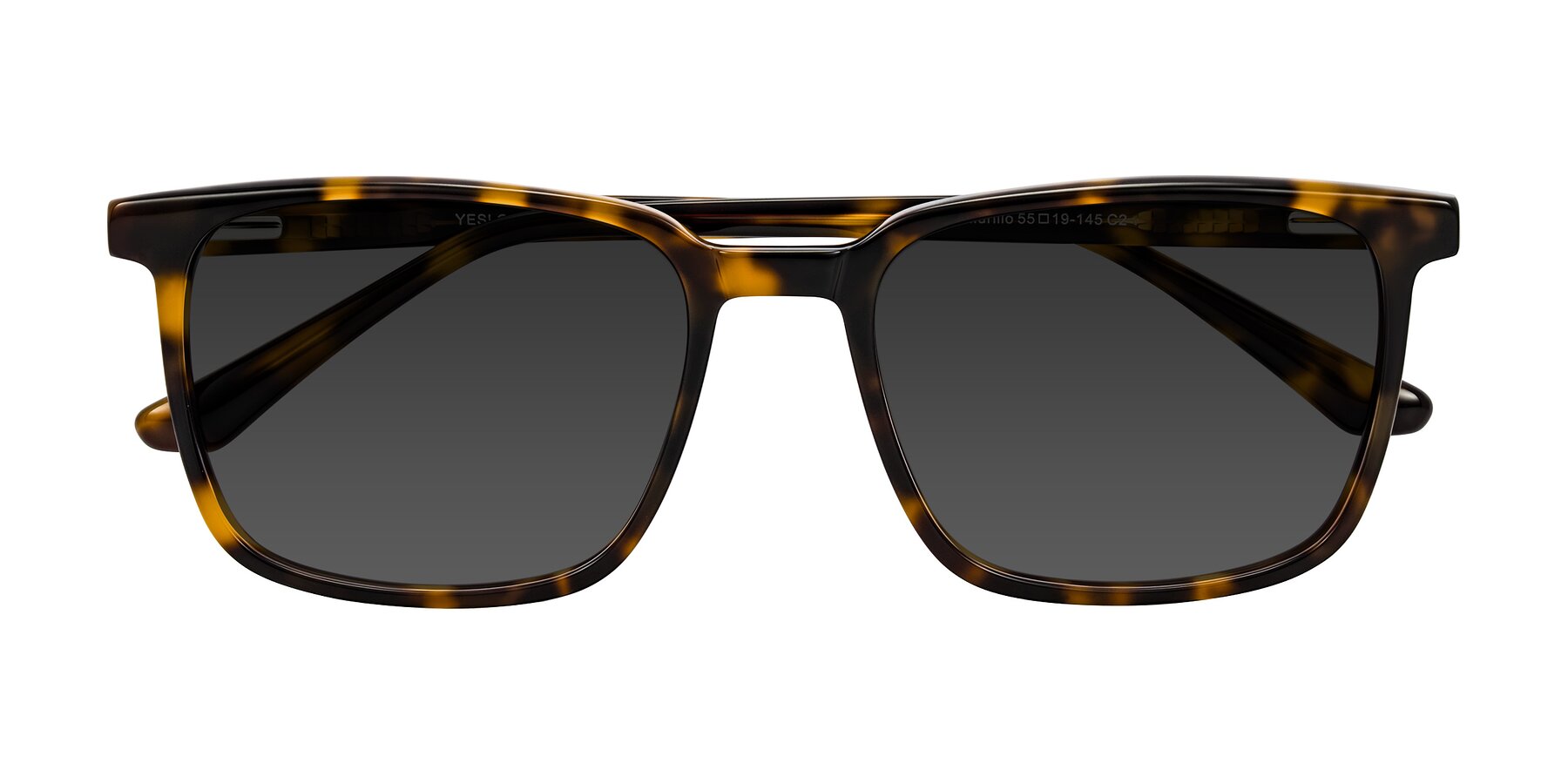 Folded Front of Murillo in Tortoise with Gray Tinted Lenses
