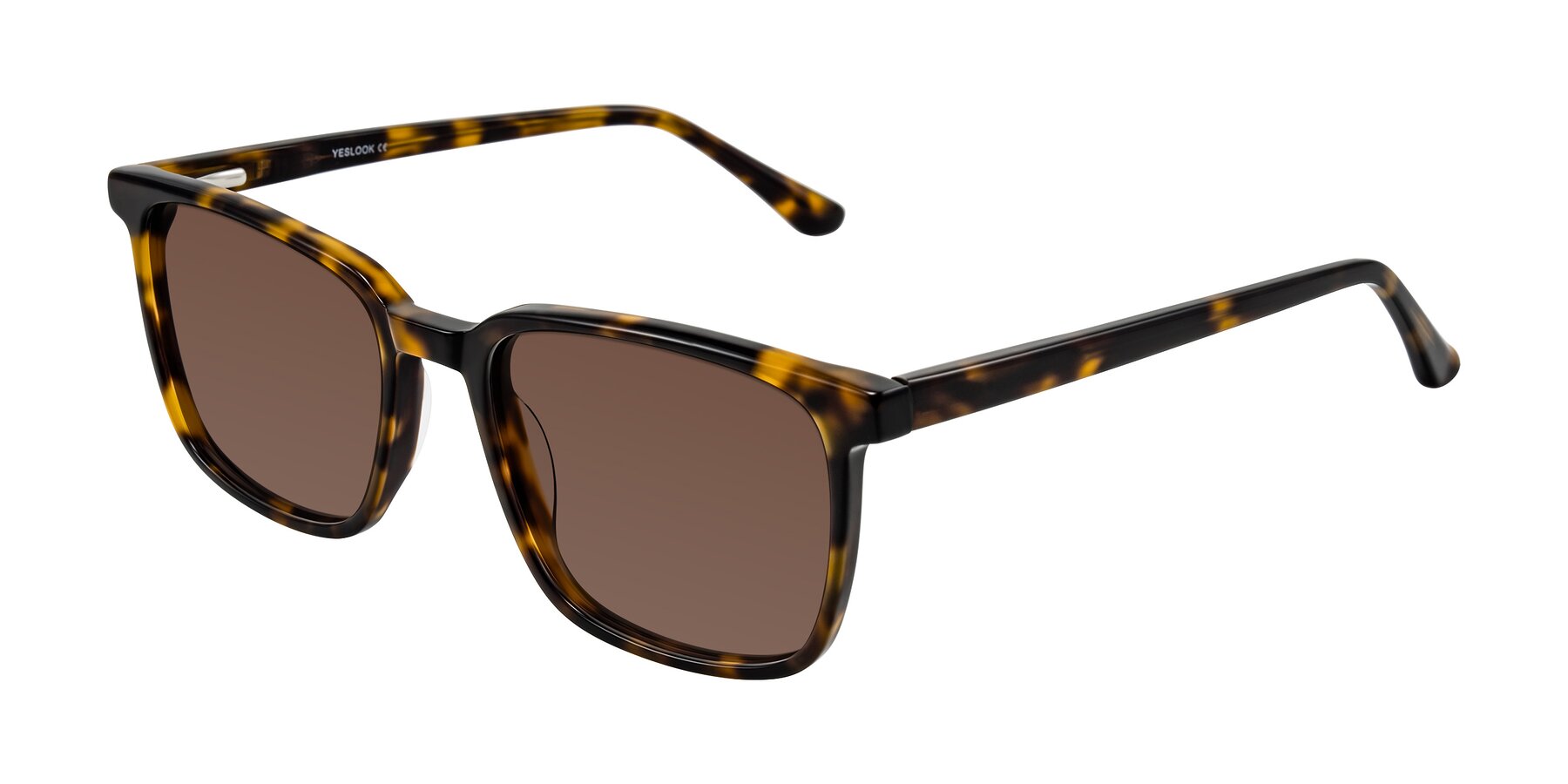 Angle of Murillo in Tortoise with Brown Tinted Lenses