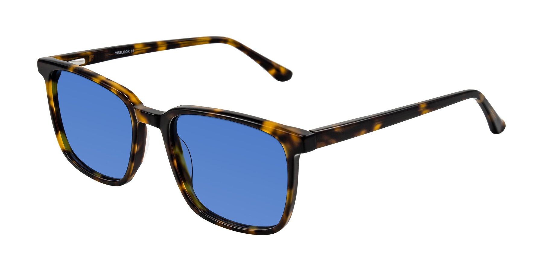 Angle of Murillo in Tortoise with Blue Tinted Lenses