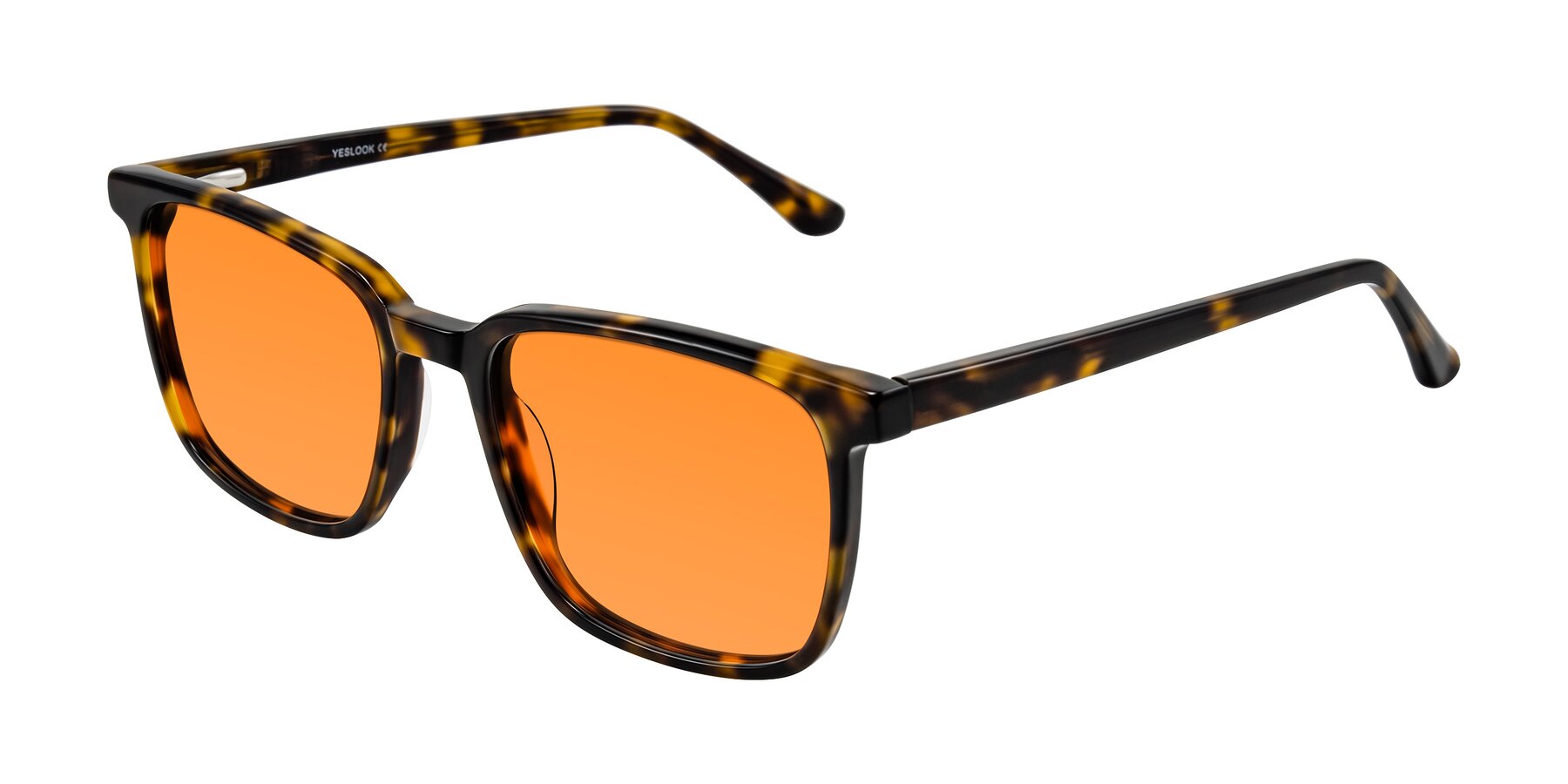 Angle of Murillo in Tortoise with Orange Tinted Lenses