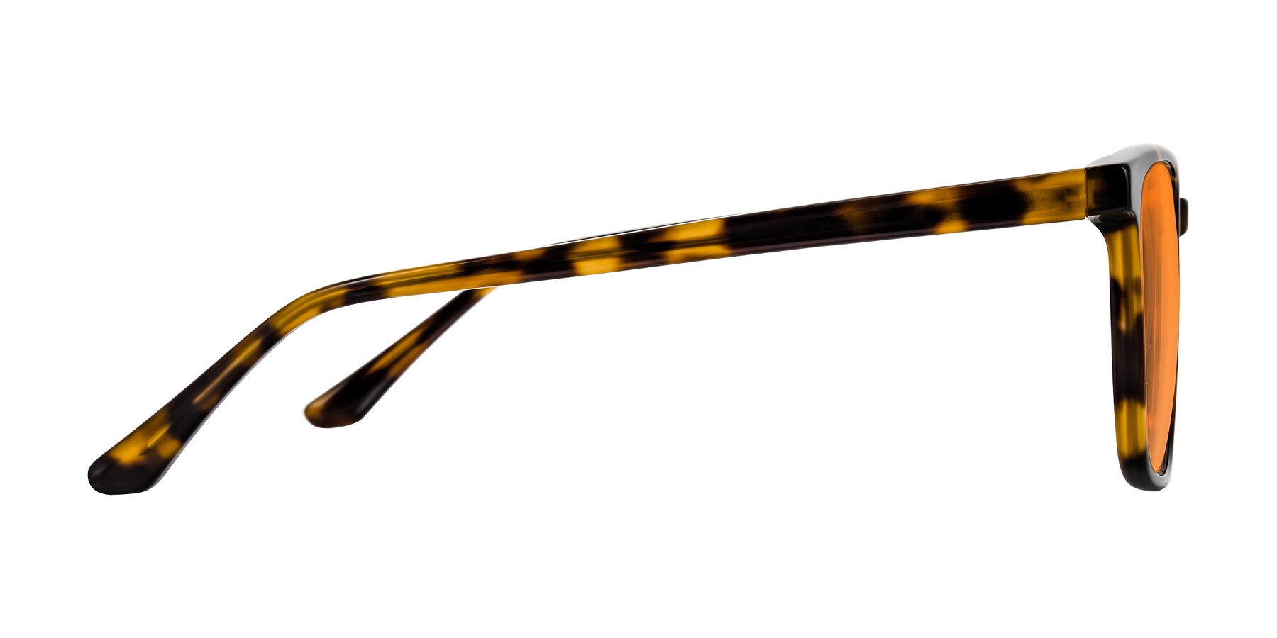 Side of Murillo in Tortoise with Orange Tinted Lenses