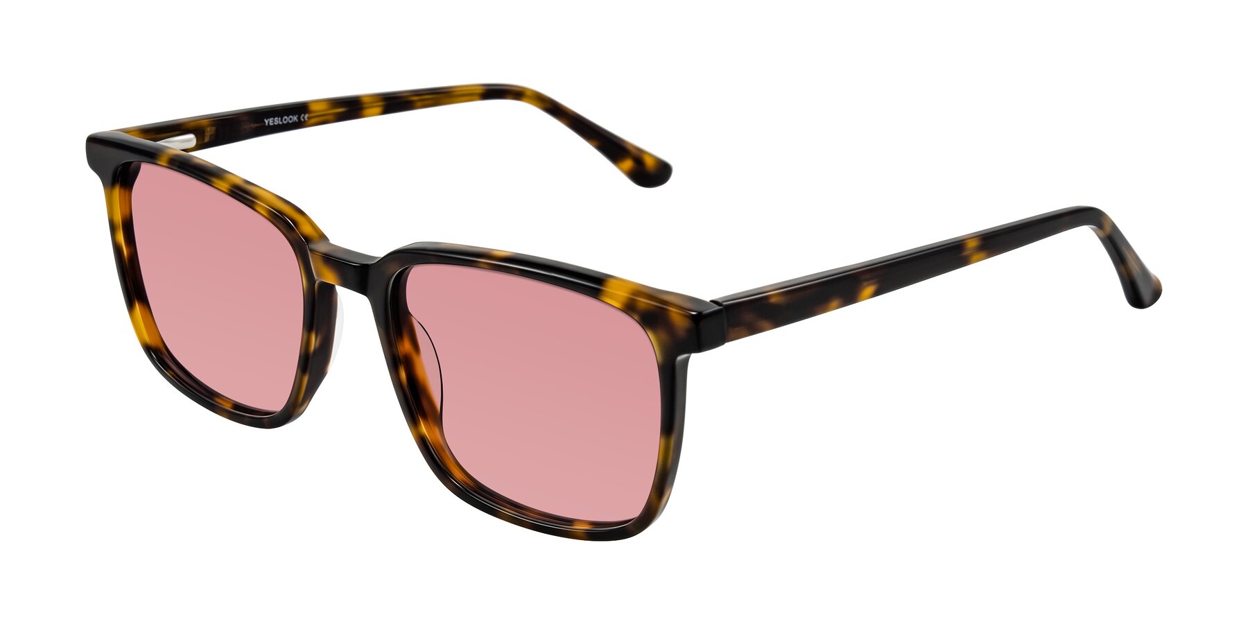 Angle of Murillo in Tortoise with Medium Garnet Tinted Lenses