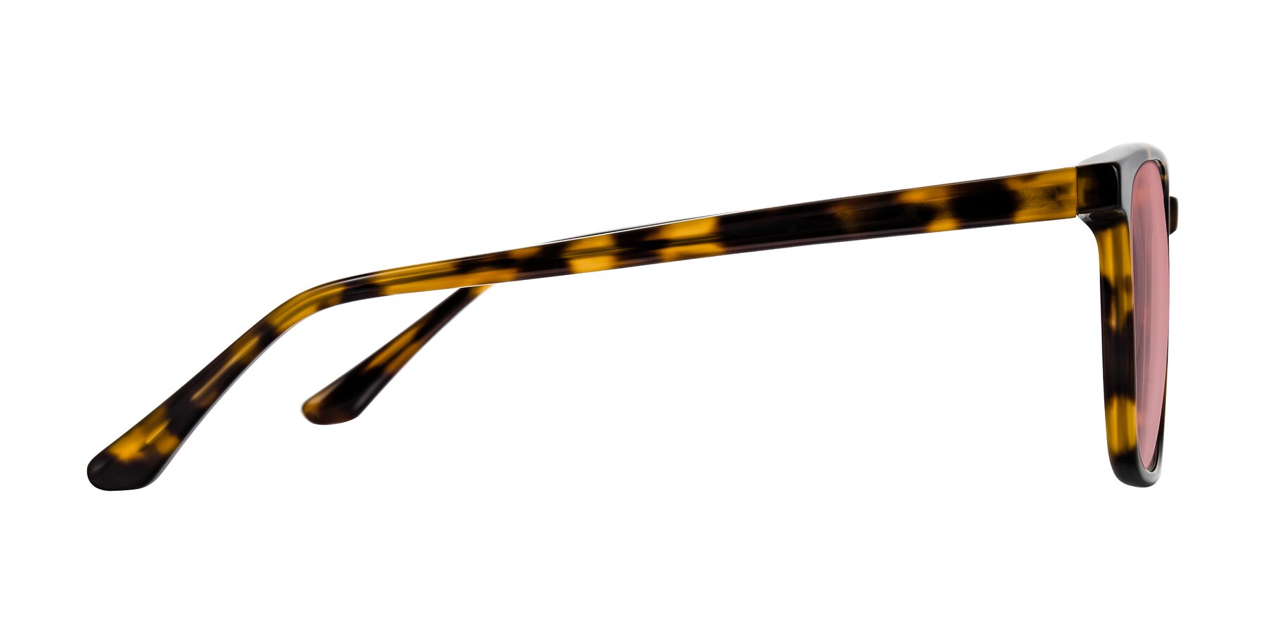 Side of Murillo in Tortoise with Medium Garnet Tinted Lenses