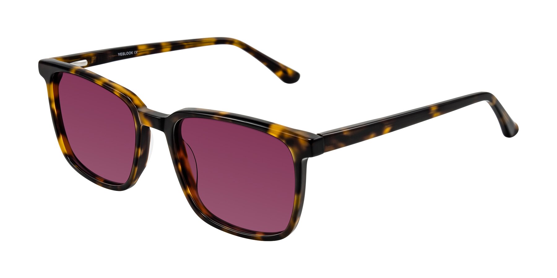 Angle of Murillo in Tortoise with Wine Tinted Lenses