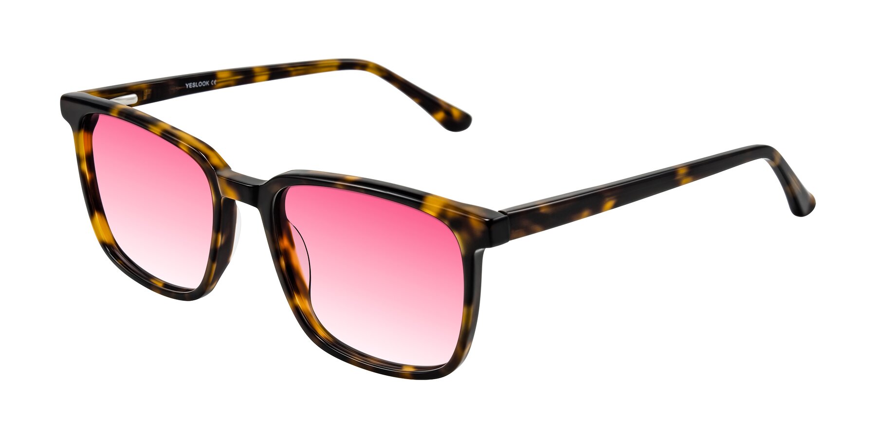 Angle of Murillo in Tortoise with Pink Gradient Lenses