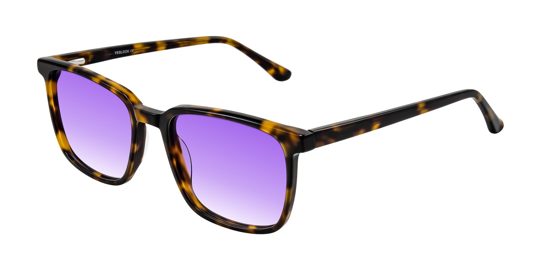 Angle of Murillo in Tortoise with Purple Gradient Lenses