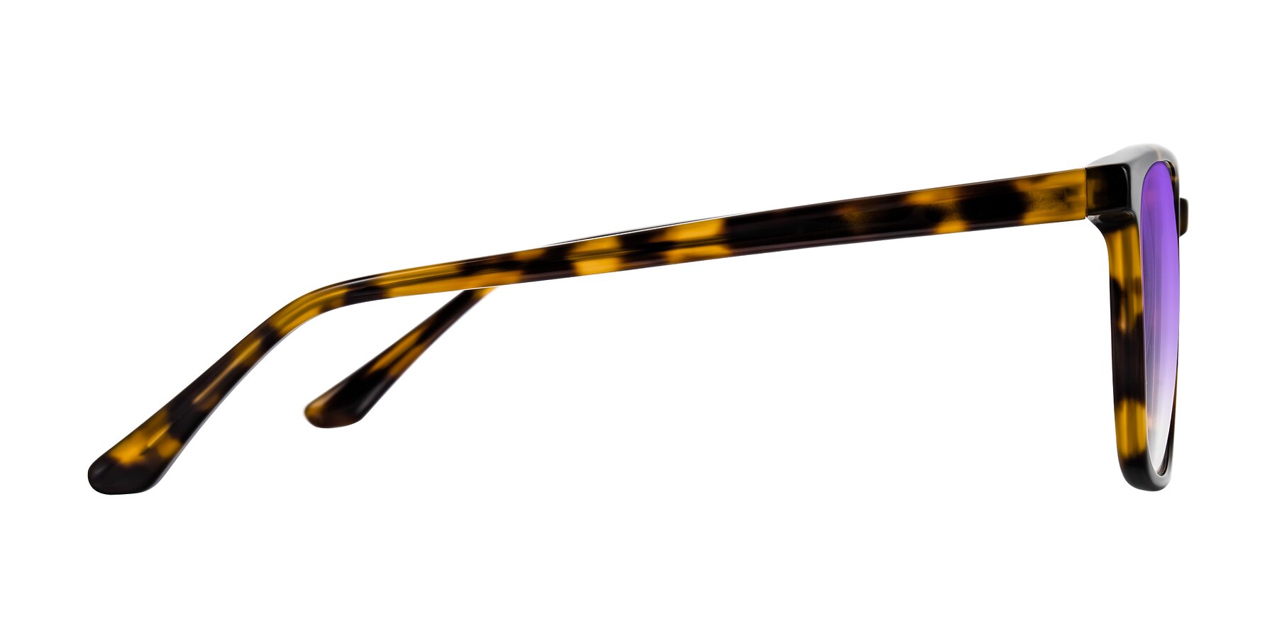 Side of Murillo in Tortoise with Purple Gradient Lenses