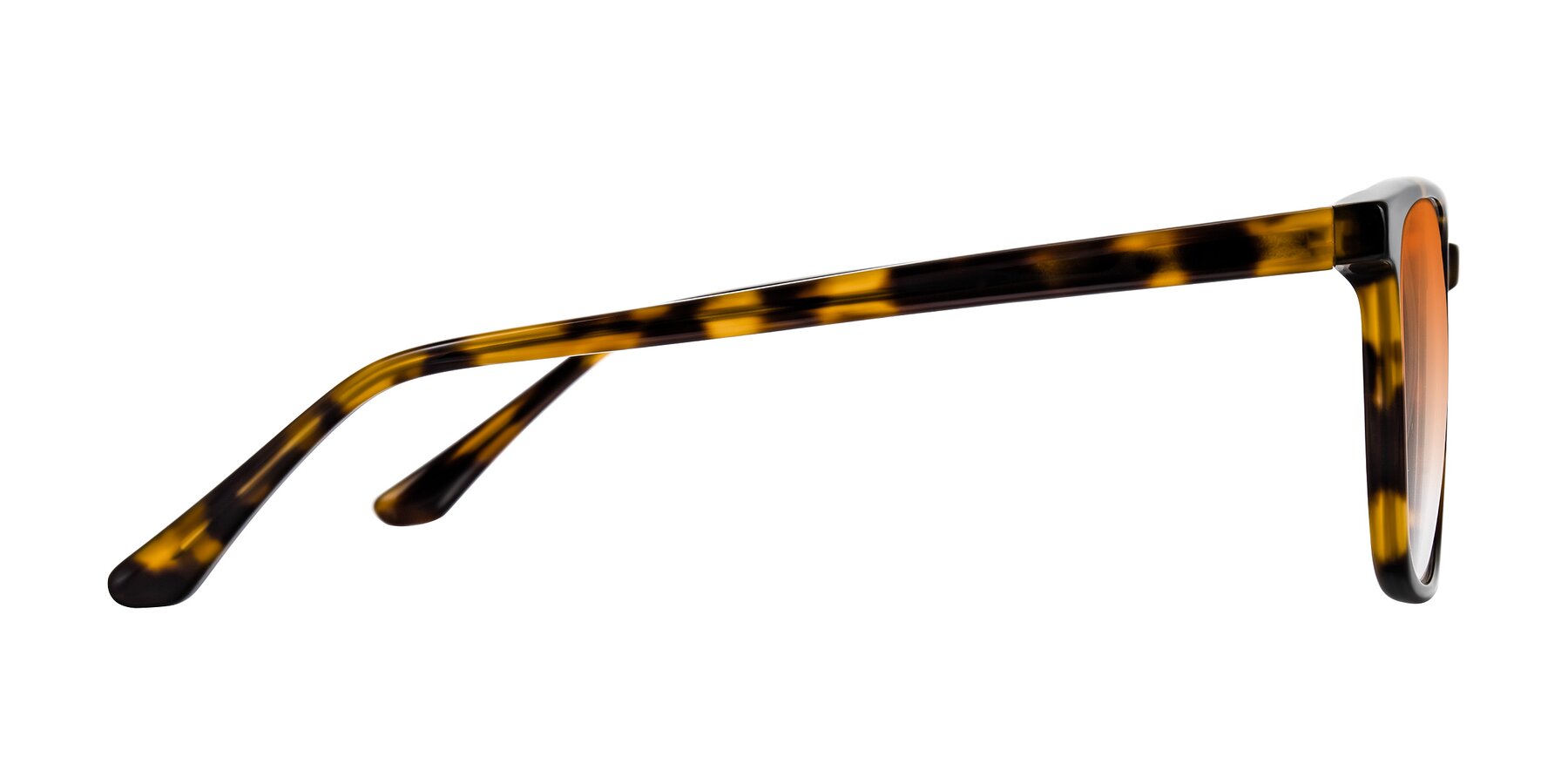 Side of Murillo in Tortoise with Orange Gradient Lenses