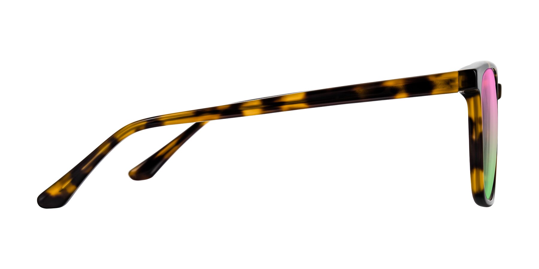 Side of Murillo in Tortoise with Pink / Green Gradient Lenses