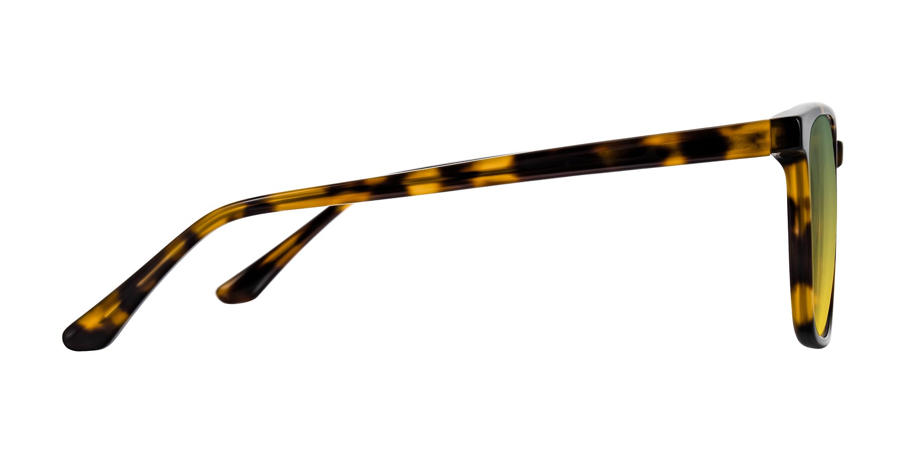 Side of Murillo in Tortoise with Green / Yellow Gradient Lenses