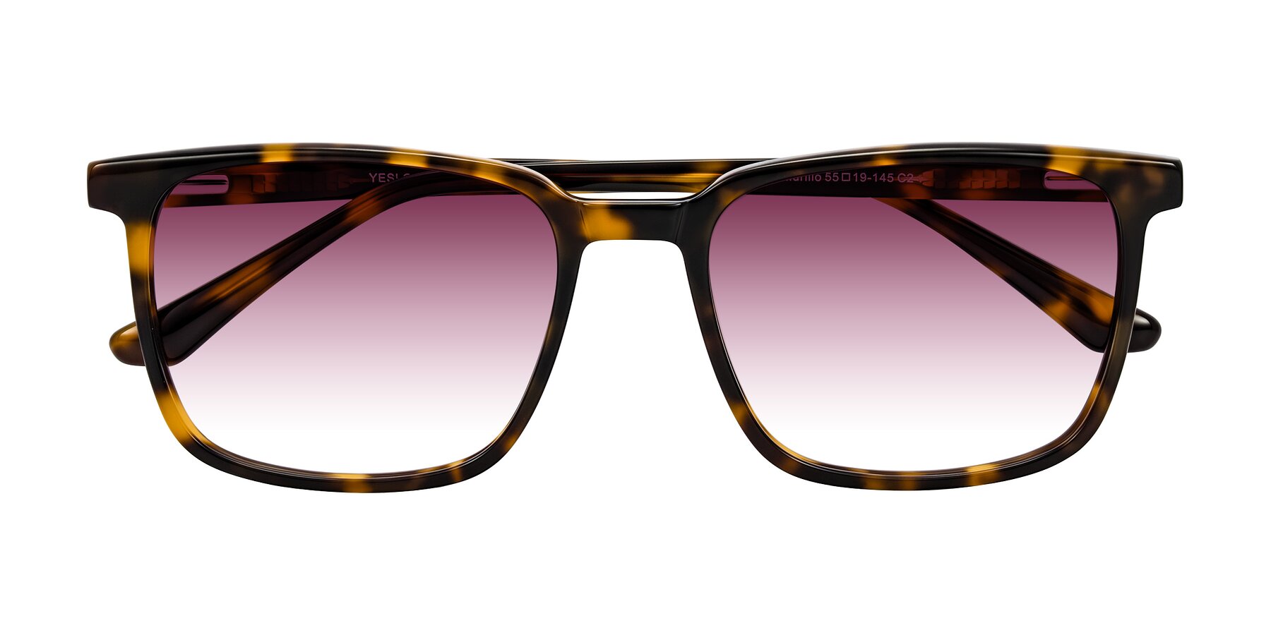 Folded Front of Murillo in Tortoise with Wine Gradient Lenses