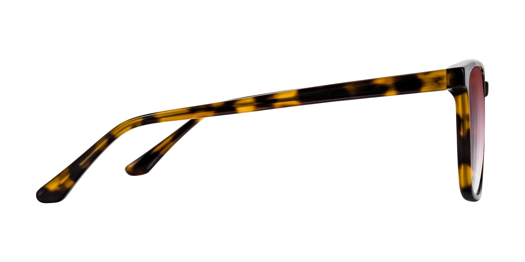 Side of Murillo in Tortoise with Garnet Gradient Lenses