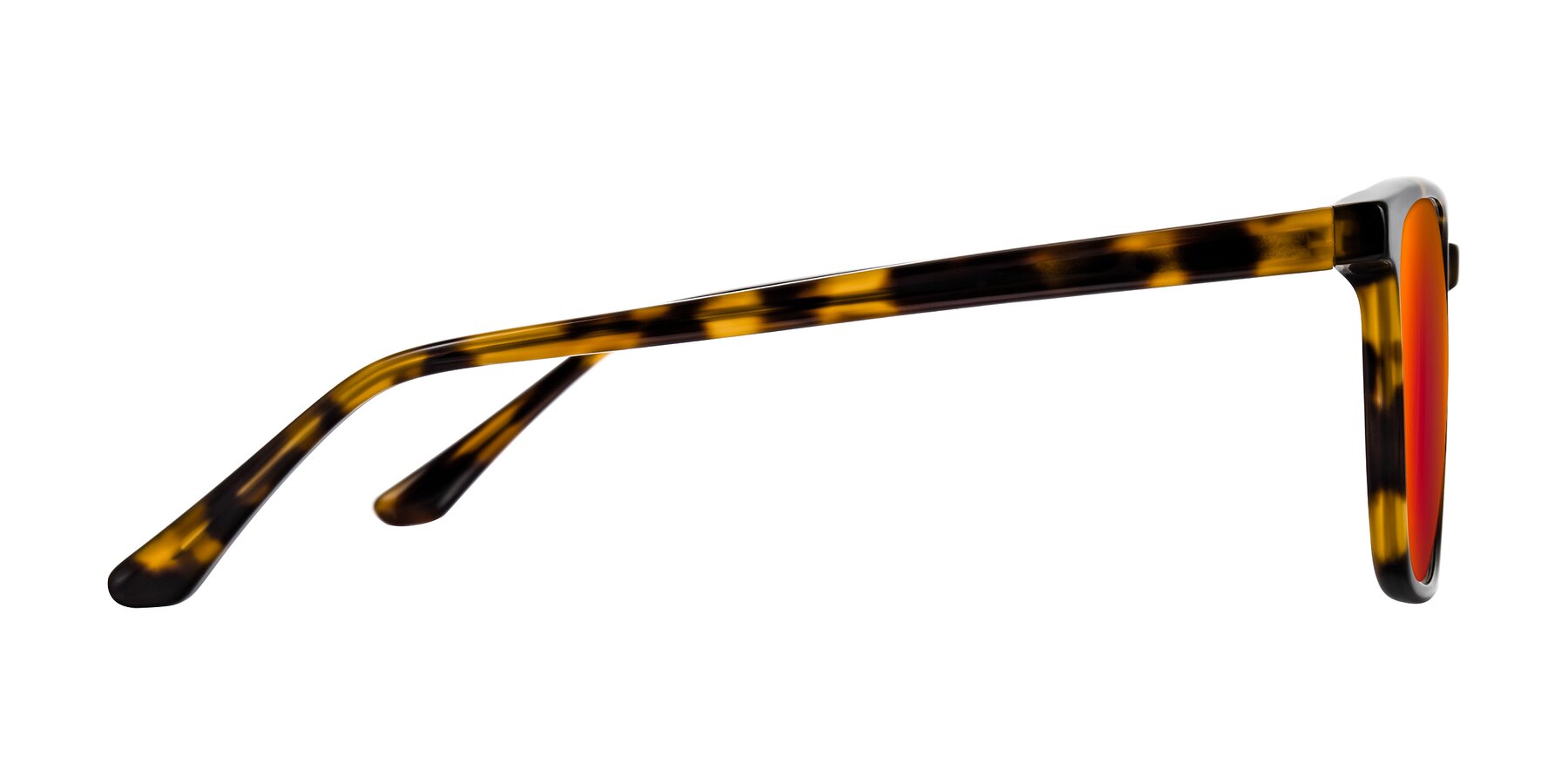 Side of Murillo in Tortoise with Red Gold Mirrored Lenses